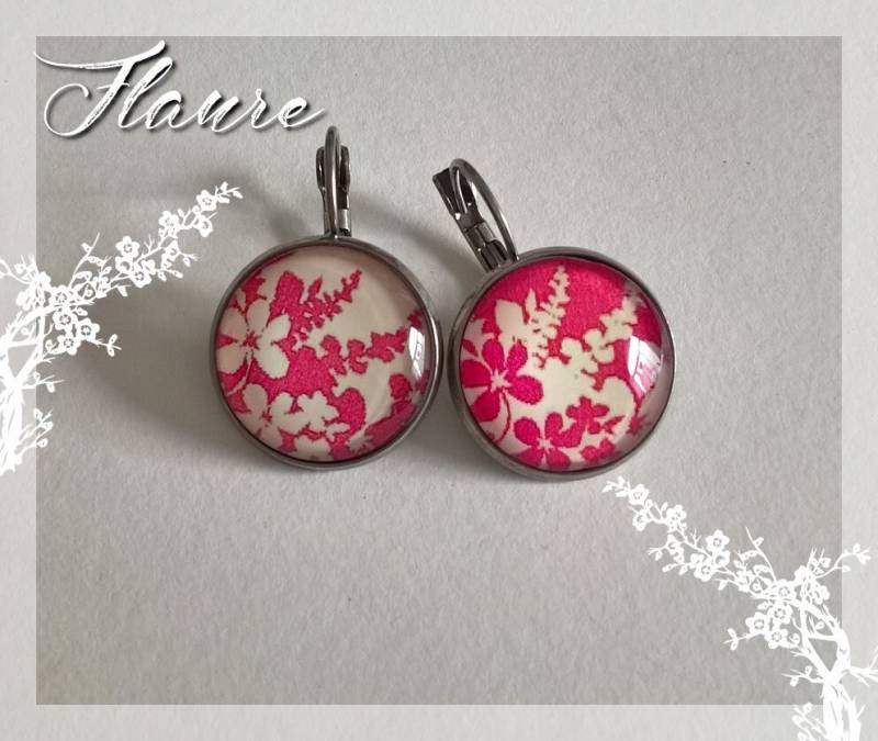 Schlafende Ohrringe Cabochons "Mishmash Melo", Blumen, Juwelen Cabochon, Jewelcabos, Geschenk von LaBoutiquedeFlaure