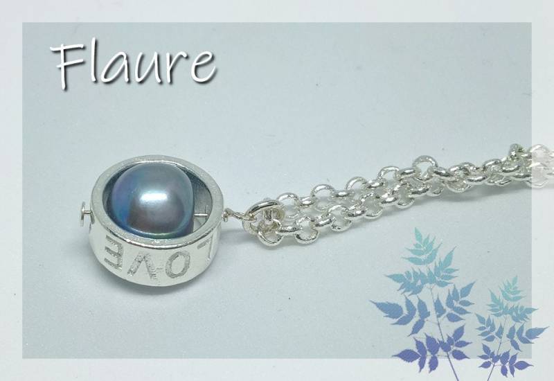 Silber Halskette Und Kultivierte Perle "Liebe", Perlenschmuck, Liebe, Silberschmuck, Geschenkschmuck von LaBoutiquedeFlaure