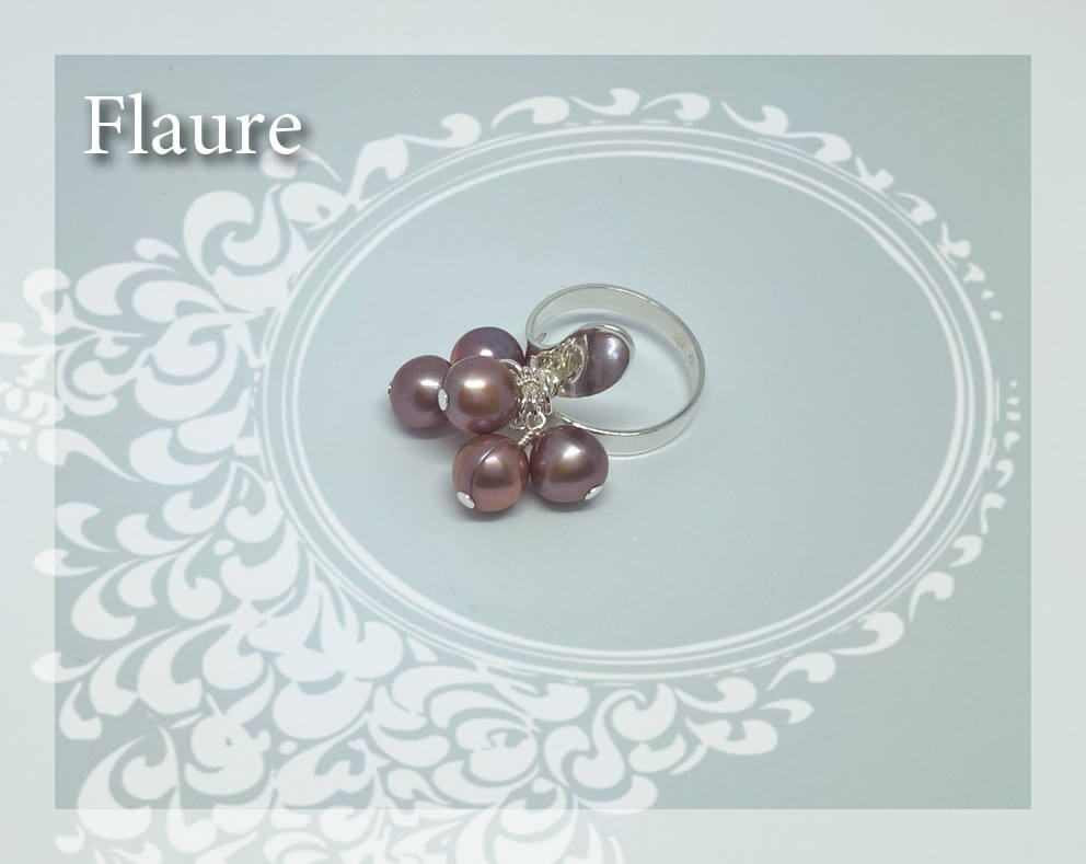 Silberring Und Perlen Von Choco/Violin-Süßwasserkulturen von LaBoutiquedeFlaure