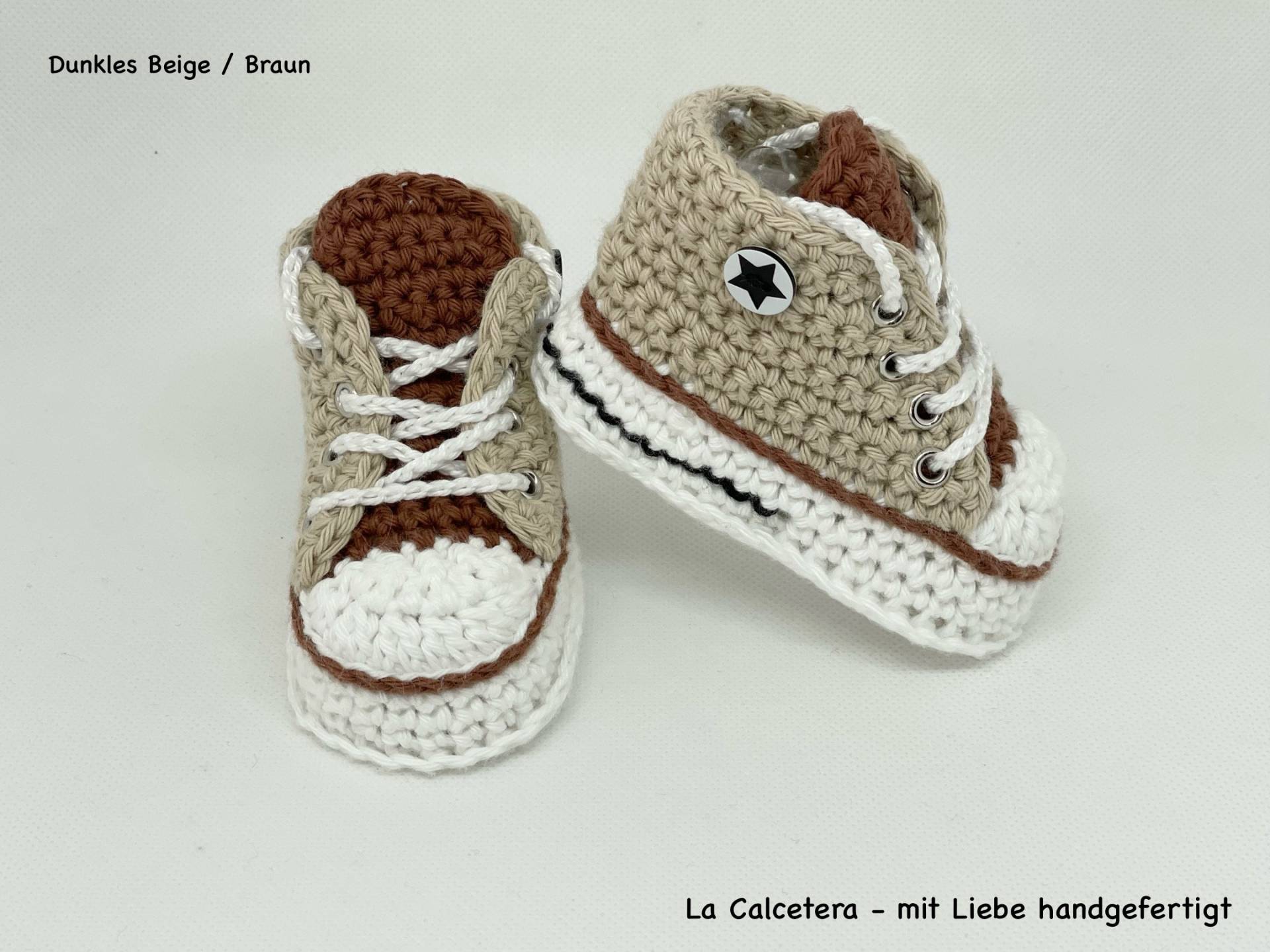 Turnschuhe Sneaker Babyschuhe Beige/Braun /Weiss Turnschuhe Sneaker Babyschuhe Beige/Braun /Weiss von LaCalcetera