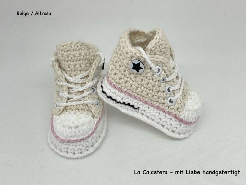 Turnschuhe Sneakers Ecru, Beige, Rosa, Altrosa Turnschuhe Sneakers Ecru, Beige, Rosa, Altrosa von LaCalcetera