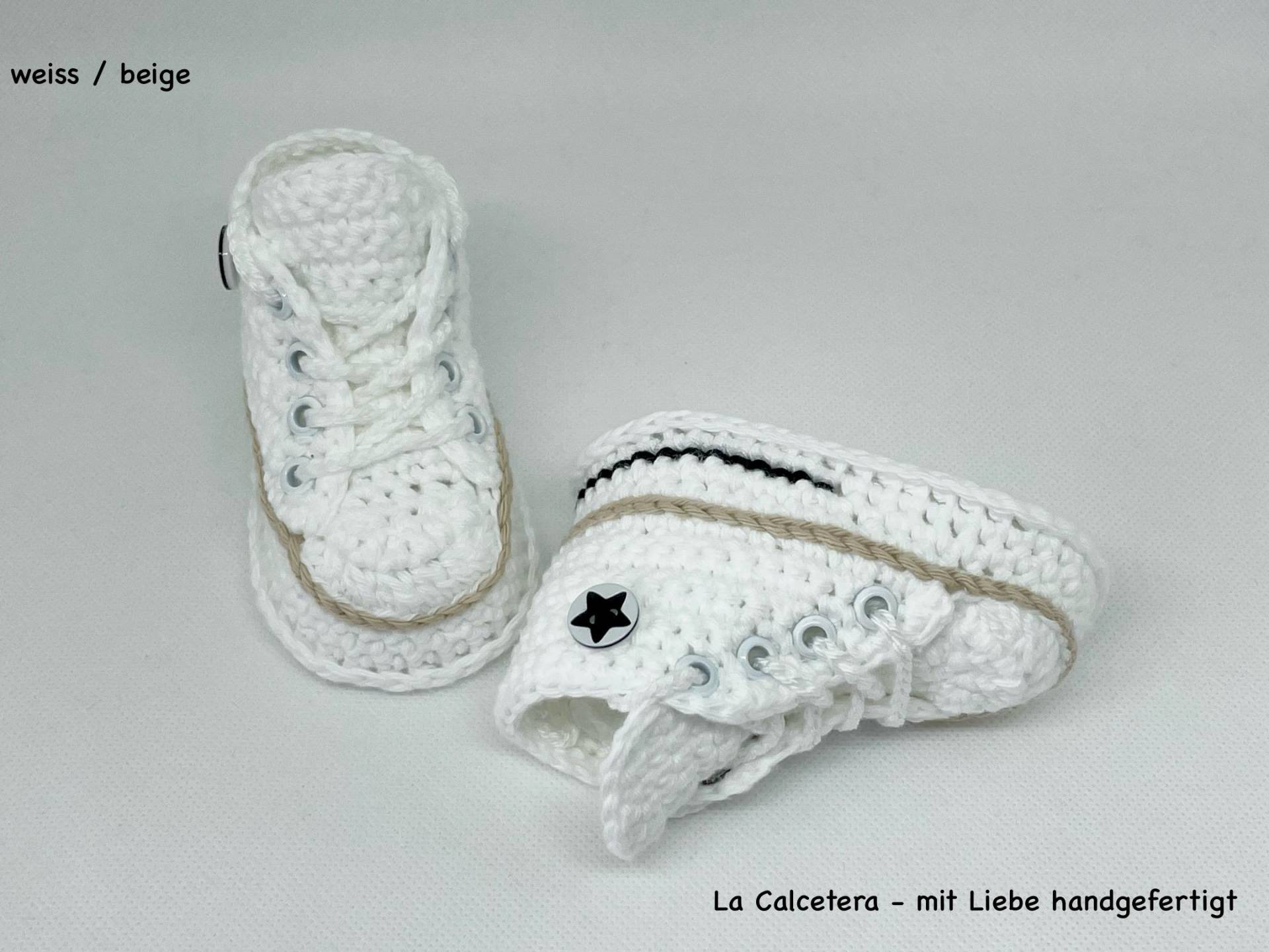 Turnschuhe Sneakers Weiß, Beige Turnschuhe Sneakers Weiß, Beige von LaCalcetera