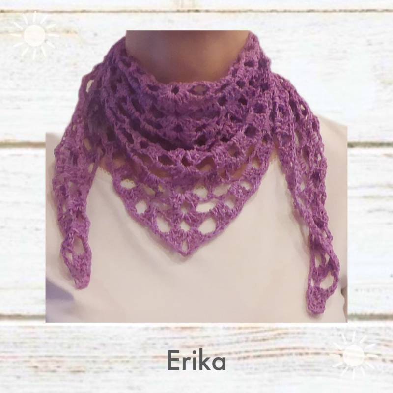 Gehäkeltes Mini Tuch, Kleines Halstuch, Häkelschal, Häkeltuch von LaChouDesign