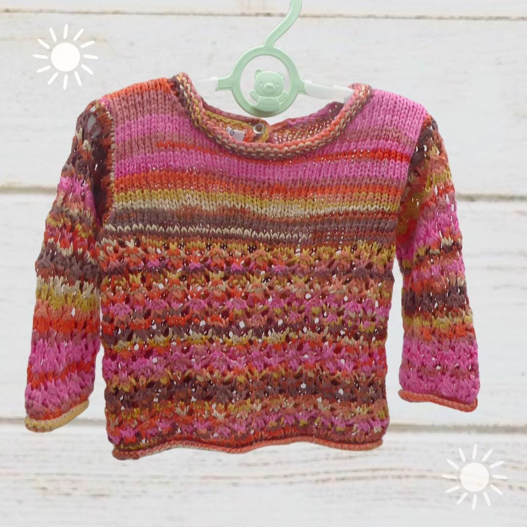 Mädchen Shirt 68 - 74, Retro Pulli, Viskose Baumwolle, Frühling Sommer von LaChouDesign