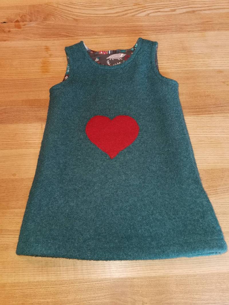 Tunika Wollwalk Mit Oder Ohne Applikation, Farbe Wählbar von LaDuKlei