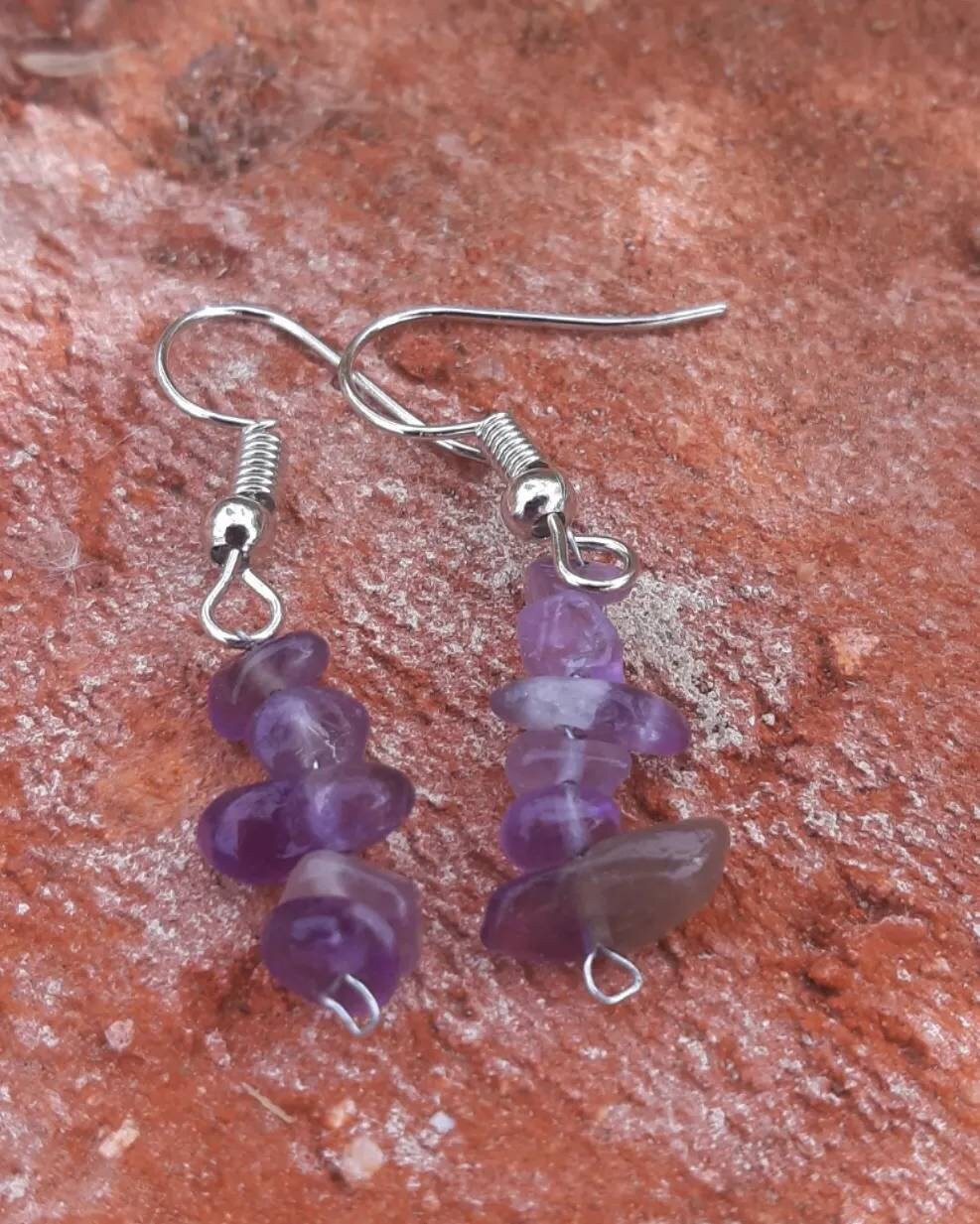 Amethyst Hängeohrringe Amethyst Hängeohrringe von LaFlorali