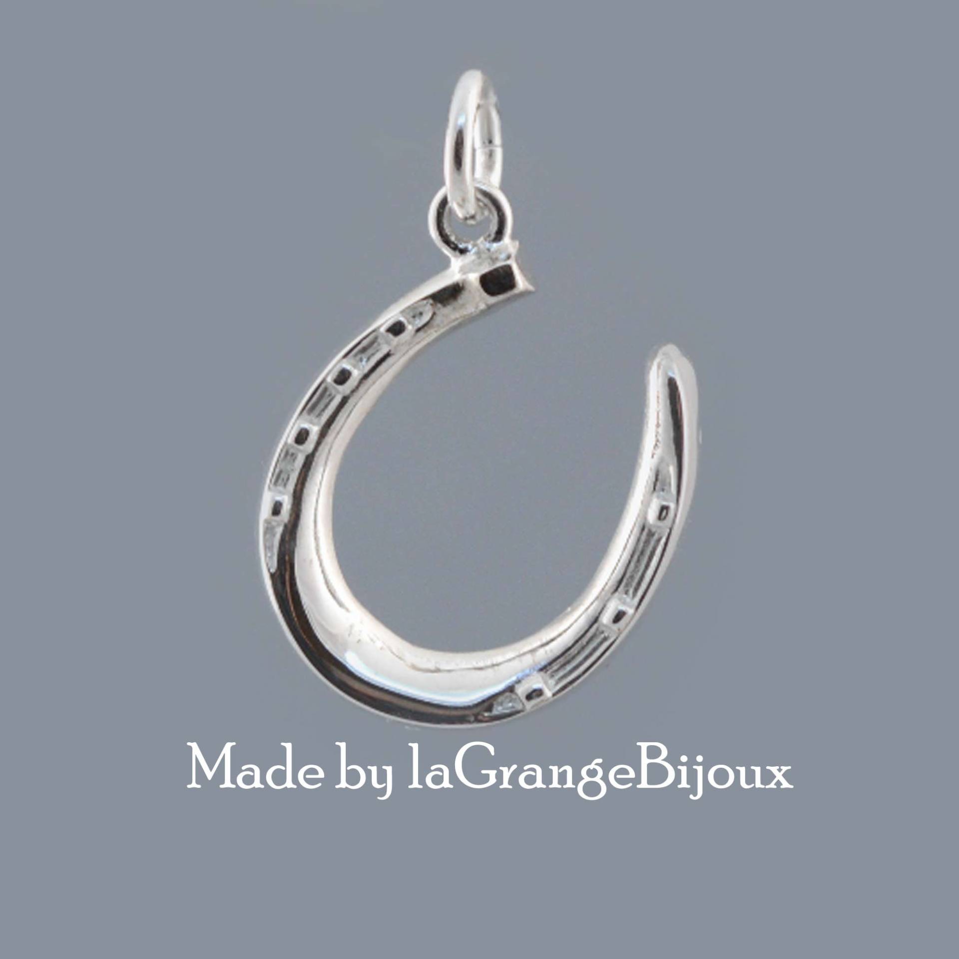 Hufeisen Anhänger Sterling Silber Glücksbringer, Brautjungfer Geschenk, Hochzeit Gefälligkeiten Ideen von LaGrangeBijoux