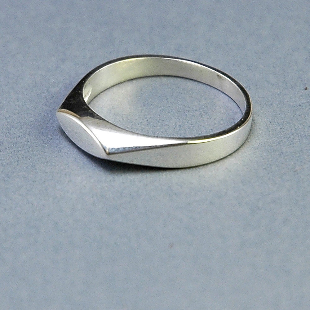 Schmaler Ring Aus Sterling Silber Flachkantig von LaGrangeBijoux