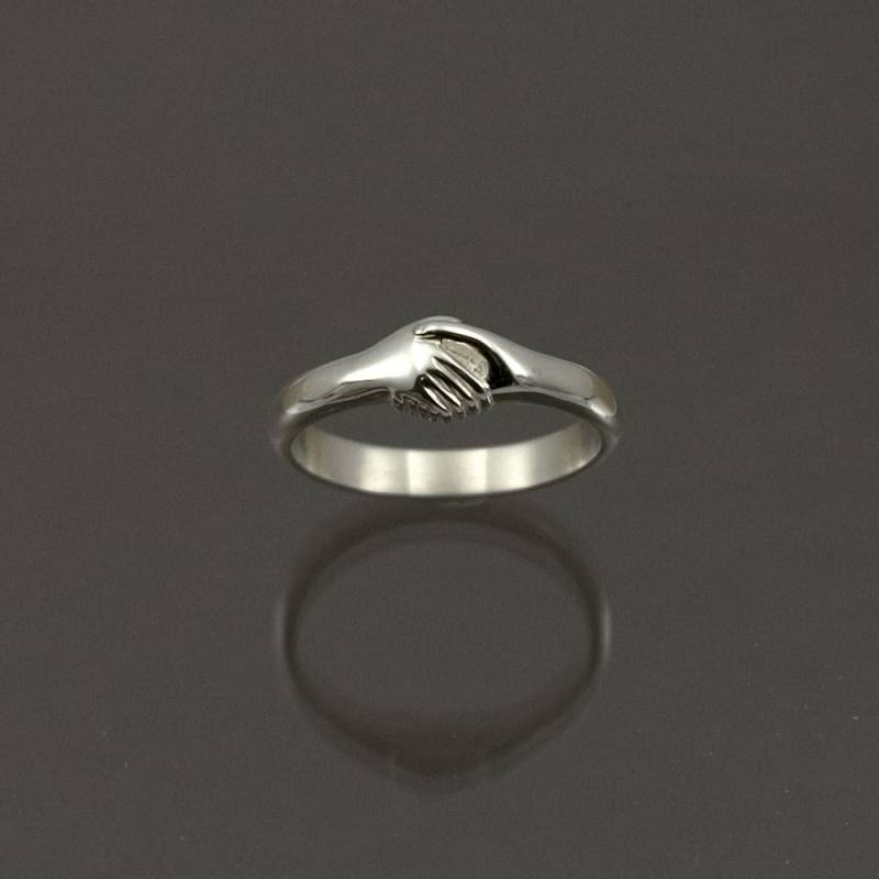 Fede Ring Sterling Silber Handschlag Symbol Der Treue Fede Ring Sterling Silber Handschlag Symbol Der Treue von LaGrangeBijoux