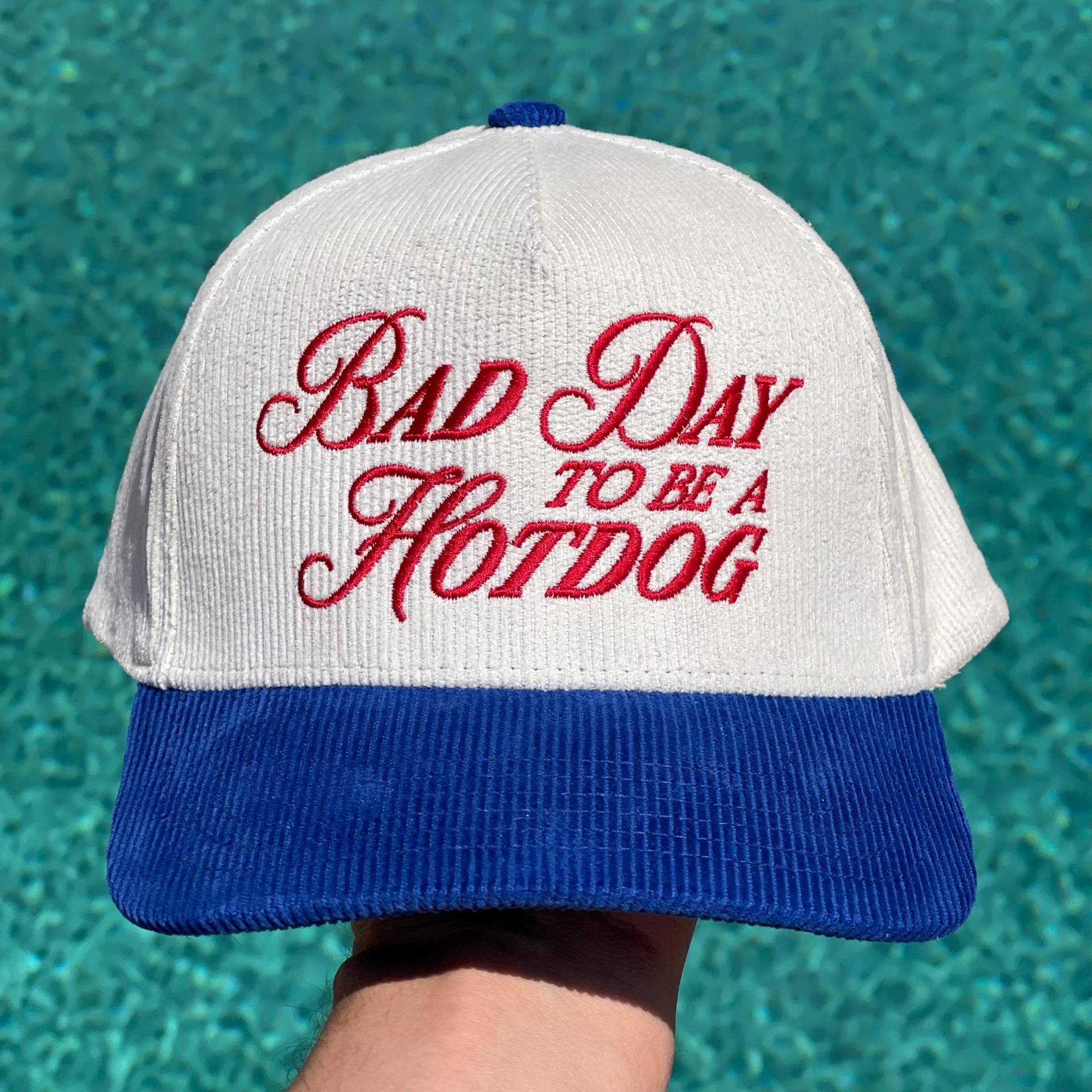 Bad Day To Be A Hot Dog Bestickter Hut 4. Juli, Lustiger Sommerhut von LaLaLandEmbroidery