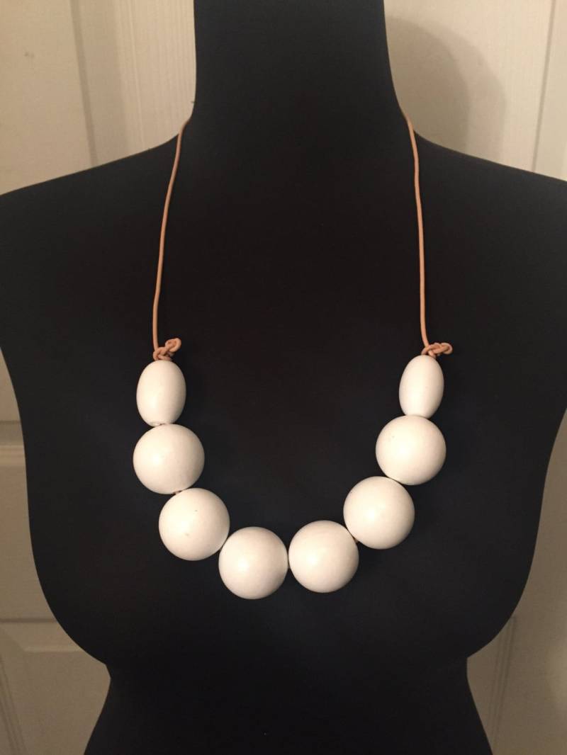 Holz Formen Statement Halskette von LaLaReaRea