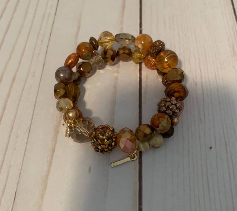 Speicher Draht Perlen Armband von LaLaReaRea