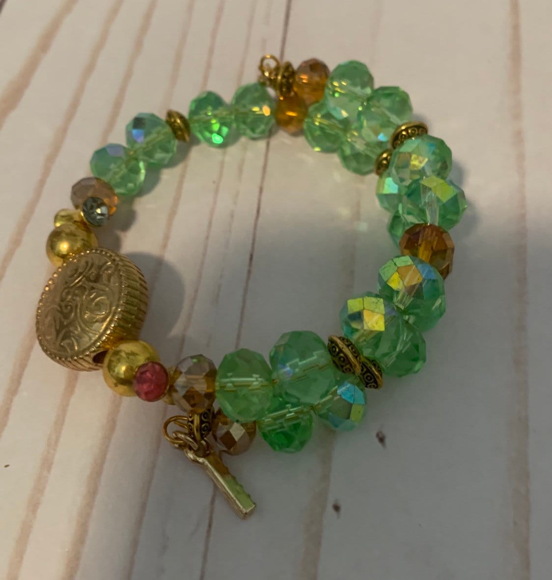 Speicher Draht Perlen Armband von LaLaReaRea