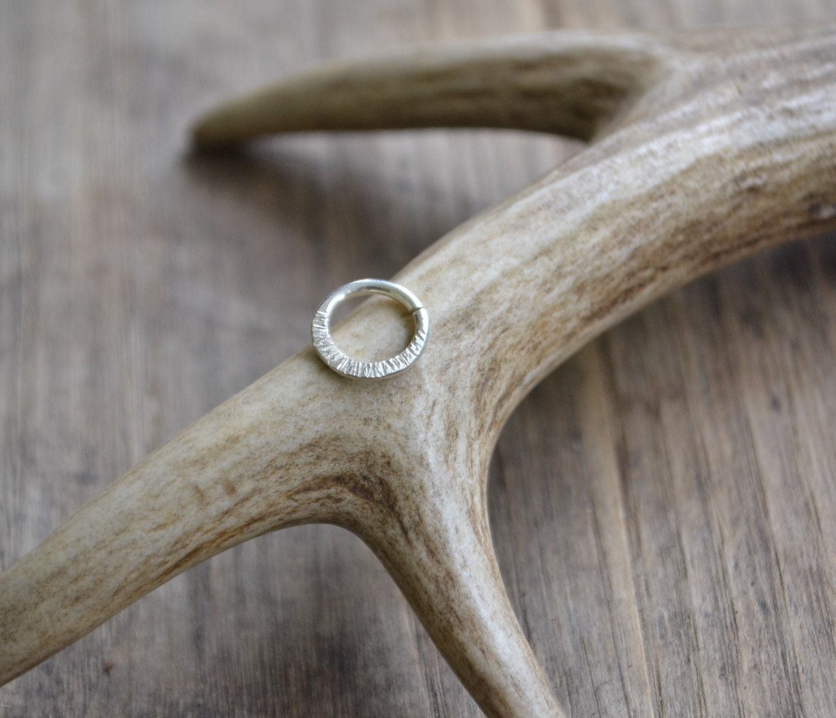 sterling Silber Septum Ring Messen 16 Boho Nasenring Ring, Creolen, Gipsy Nase Ohrring, Reifen von LaLancia