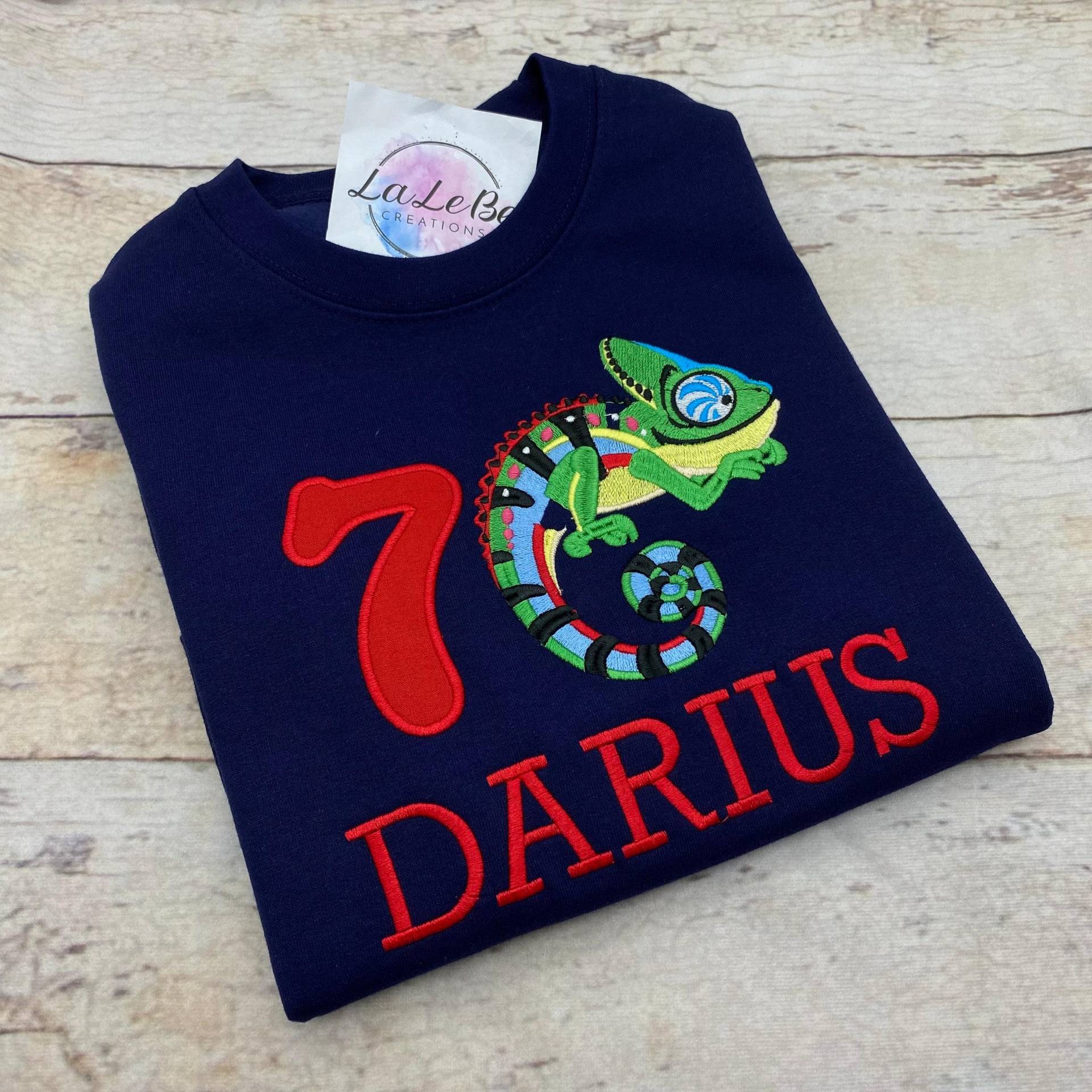 Chamäleon Geburtstagspullover Für Jungen von LaLeBeCreations