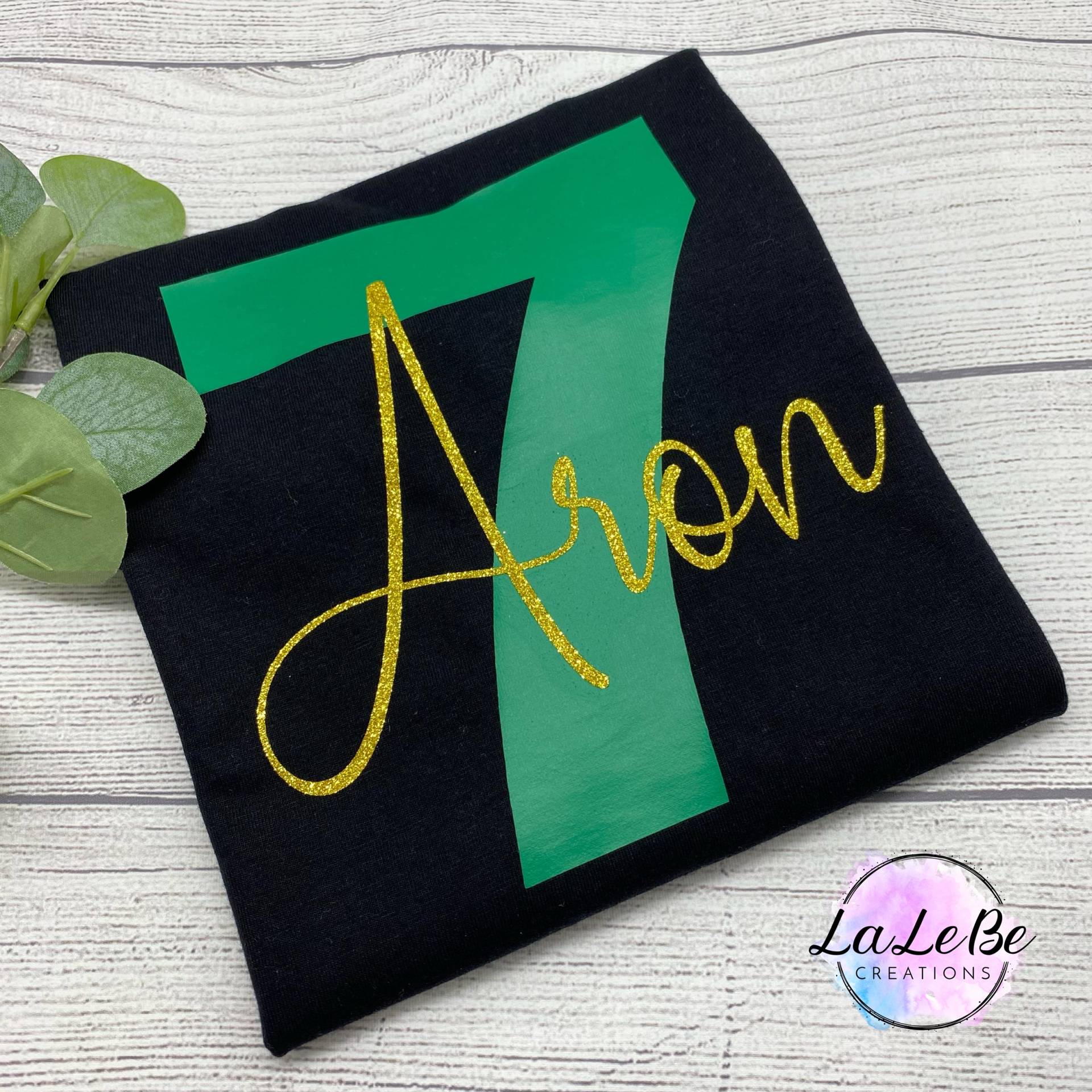 Geburtstagsshirt Kinder-T-Shirt Personalisiert Mit Zahl Und Name, Langarmshirt Für Jungen Oder Mädchen von LaLeBeCreations