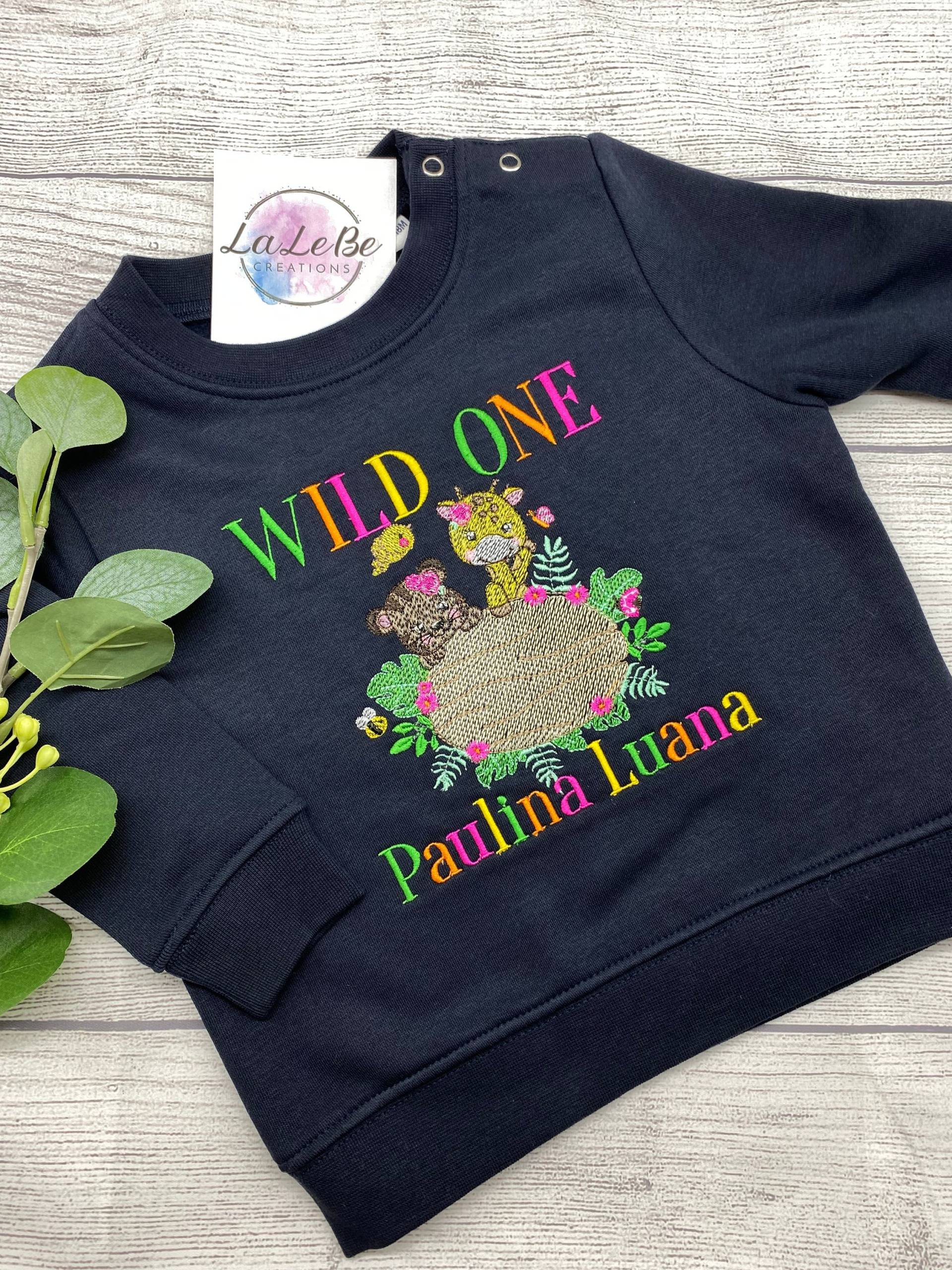 Personalisiertes "Wild One" Geburtstags-Pullover von LaLeBeCreations