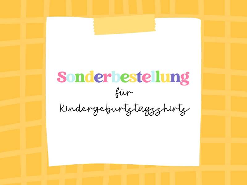 Sonderbestellung Für Kindergeburtstagsshirts Und Geburtstagpullover von LaLeBeCreations