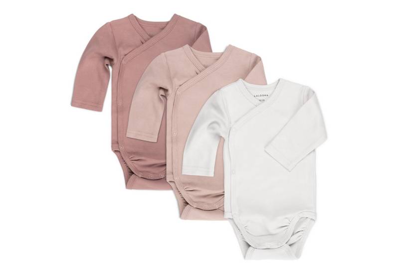 LaLoona Body (3er-Pack) Wickelbody Langarm 3er Pack Baby Body Set aus Baumwolle Langarmbody von LaLoona
