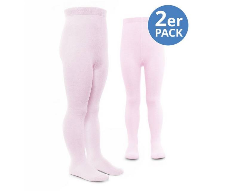 LaLoona Strumpfhose Rosa (Set 2er-Pack) 2er Pack Baby und Kinder Strumpfhose 2x Babystrumpfhosen Gr. 74/80 von LaLoona