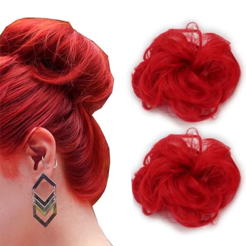 LaLuLoLi 2pcs/pack Mode Rote Farbe Synthetische Haar Bun Erweiterungen Chaotische Haar Scrunchies Wellige Haarstücke Donut Updo Pferdeschwanz für Frauen Mädchen #1664 LaLuLoLi 2pcs/pack Mode Rote Farbe Synthetische Haar Bun Erweiterungen Chaotische Haar Scrunchies Wellige Haarstücke Donut Updo Pferdeschwanz für Frauen Mädchen #1664 von LaLuLoLi