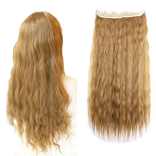 LaLuLoLi Haarteil Clip-ins 24" 110g Vollkopf-Dicke Synthetik Clip-in-Haarverlängerung 26# Mittelblond Corn Wave Lockige Haarverlängerungen für Schönheit Mode Damen LaLuLoLi Haarteil Clip-ins 24" 110g Vollkopf-Dicke Synthetik Clip-in-Haarverlängerung 26# Mittelblond Corn Wave Lockige Haarverlängerungen für Schönheit Mode Damen von LaLuLoLi