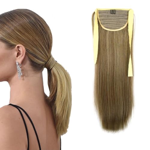 iLUU 24" Kunsthaar Band Pferdeschwanz Hitzebeständig 90g Gerades Haarteil #10/613 Goldbraun und Gebleichtes Blon Haarverlängerungen Pferdeschwanz für Frauen Mädchen iLUU 24" Kunsthaar Band Pferdeschwanz Hitzebeständig 90g Gerades Haarteil #10/613 Goldbraun und Gebleichtes Blon Haarverlängerungen Pferdeschwanz für Frauen Mädchen von LaLuLoLi