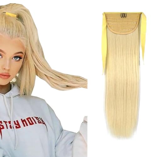iLUU 24 Zoll 90g #60 Platinblonde Farbe Kunsthaar Lange Hochsteck Maispferdeschwanzverlängerung Clip in Haarteil und Pferdeschwanz für Frauen iLUU 24 Zoll 90g #60 Platinblonde Farbe Kunsthaar Lange Hochsteck Maispferdeschwanzverlängerung Clip in Haarteil und Pferdeschwanz für Frauen von LaLuLoLi