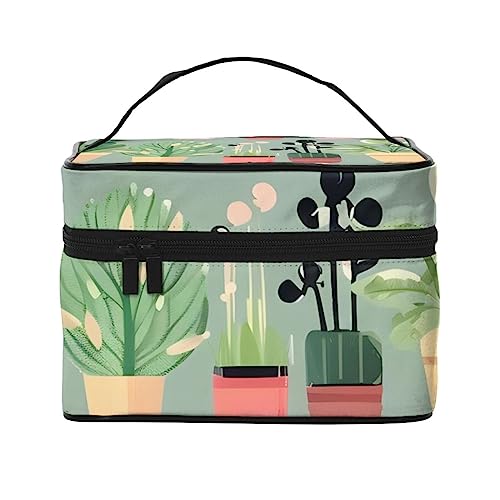 Bonsai Pflanze Reise Kosmetiktasche Reise Kulturtasche Kosmetiktasche für Damen und Herren, geeignet für kosmetische Toilettenartikel, Schwarz , Einheitsgröße von LaMaMe