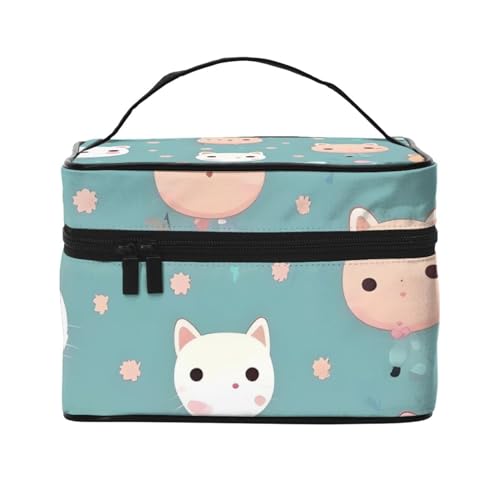 Cute Fox Reise-Kosmetiktasche Reise-Kulturbeutel Kosmetiktasche für Damen und Herren, geeignet für kosmetische Toilettenartikel, Schwarz , Einheitsgröße von LaMaMe