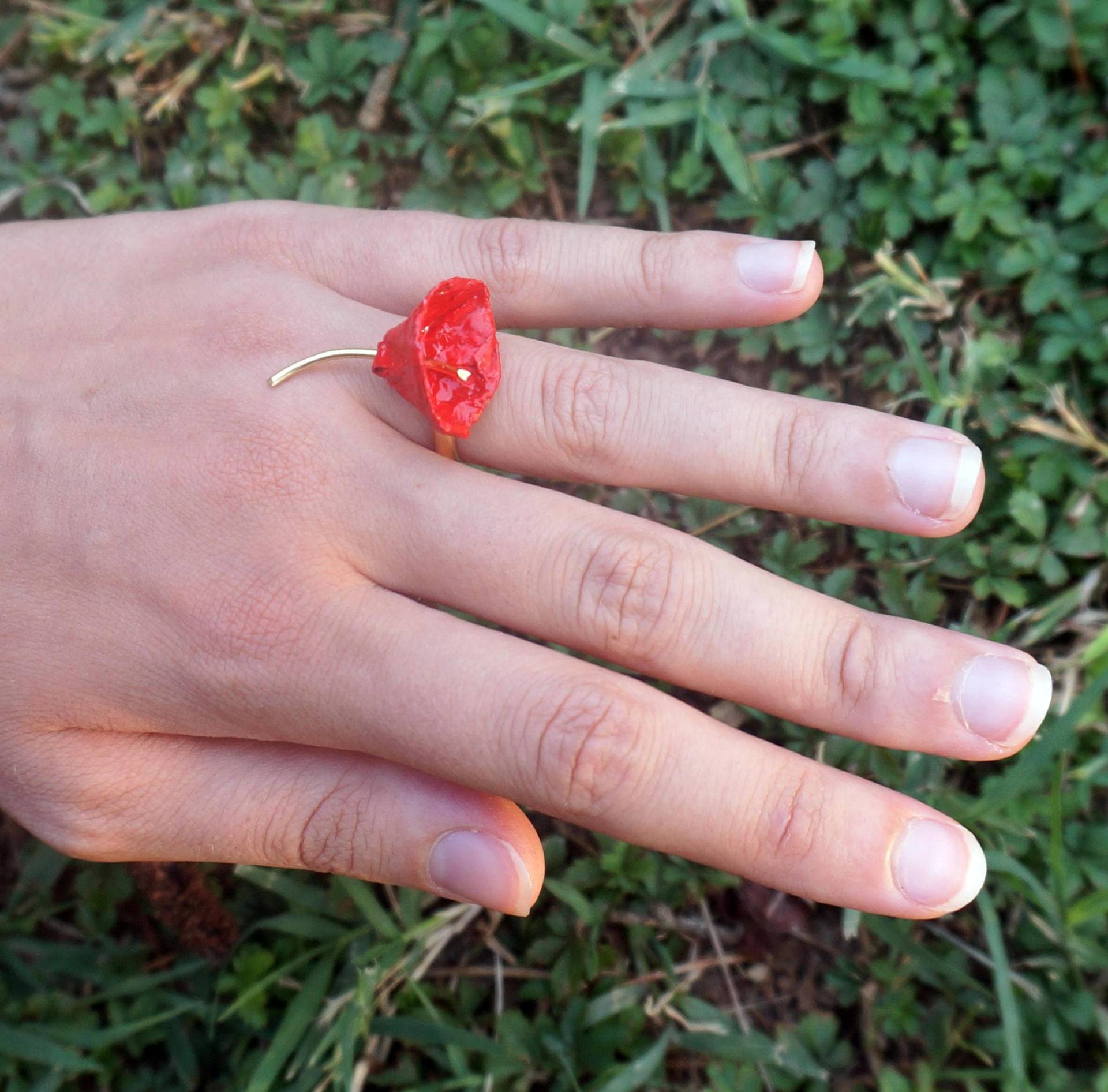 Wildblumenring - Mohngold-Version Wildblumenring - Mohngold-Version von LaMancinaJewelry