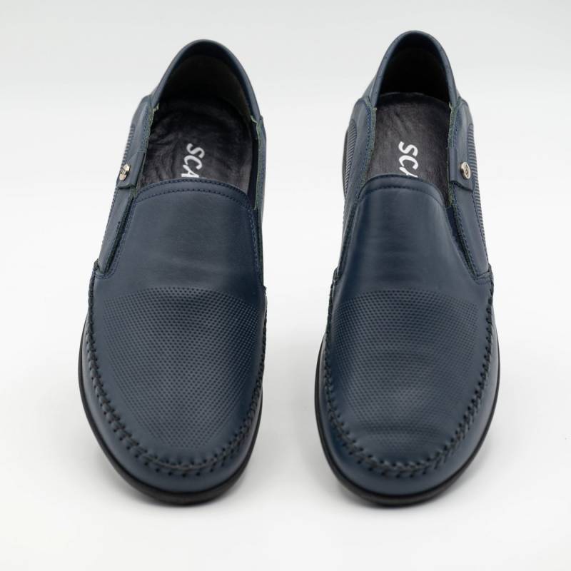 LaMarta Blau herren leder Mokassins, Büroschuhe, Sommer Schuhe Mokassin von LaMarta