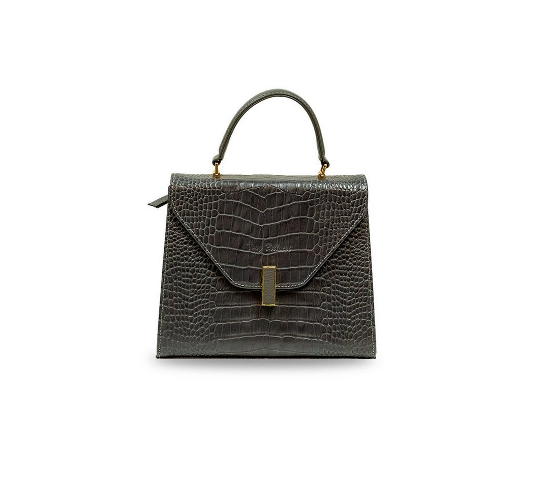LaMarta Handtasche Damen Handtasche, Schultertasche Grau Leder Optik LaMarta Handtasche Damen Handtasche, Schultertasche Grau Leder Optik von LaMarta