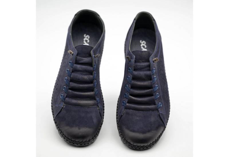 LaMarta Herren Mokassins in Marineblau, Bequeme Slip-On Freizeitschuhe Mokassin von LaMarta