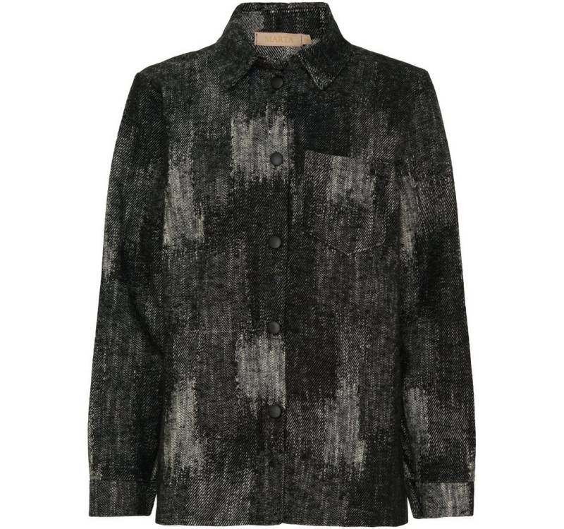 LaMarta Langarm-Poloshirt LaMarta-Stylisches schwarzes MdcPaula Overshirt von LaMarta