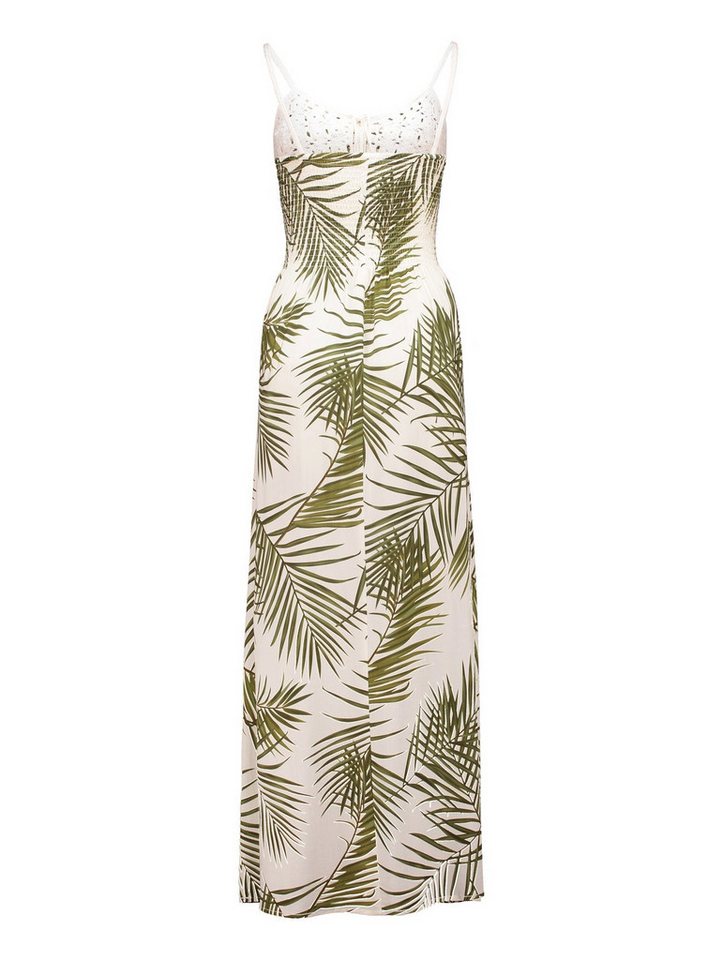 LaMarta Maxikleid Damen Maxikleid Boho Stil – Schwarz & Offwhite mit Palmenmuster LaMarta Maxikleid Damen Maxikleid Boho Stil – Schwarz & Offwhite mit Palmenmuster von LaMarta
