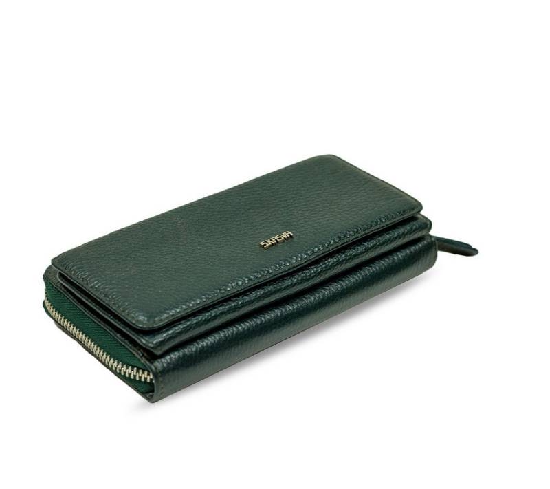 LaMarta Mini Geldbörse Damen dunkelgrün Geldbörse aus Hochwertigem Leder von LaMarta