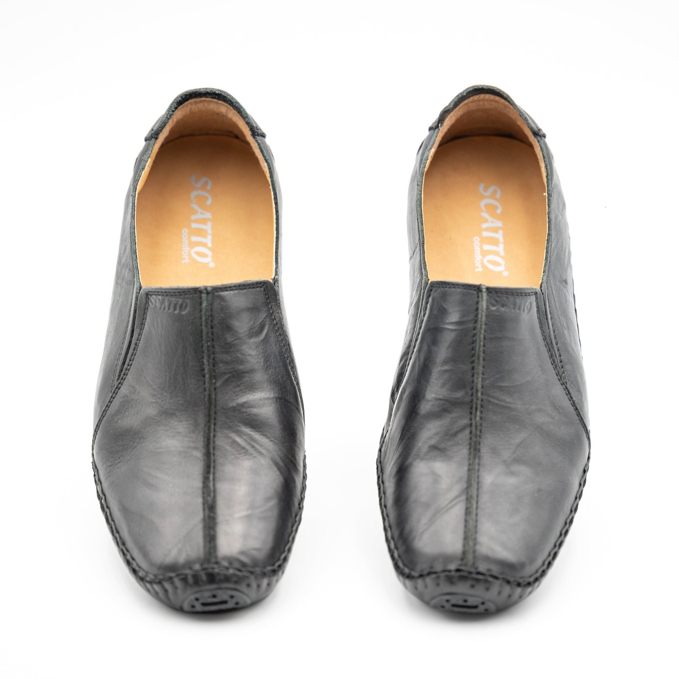 LaMarta Slip-On Slipper ohne Schnürsenkel, Männer Mokassins Schwarz Slipper von LaMarta