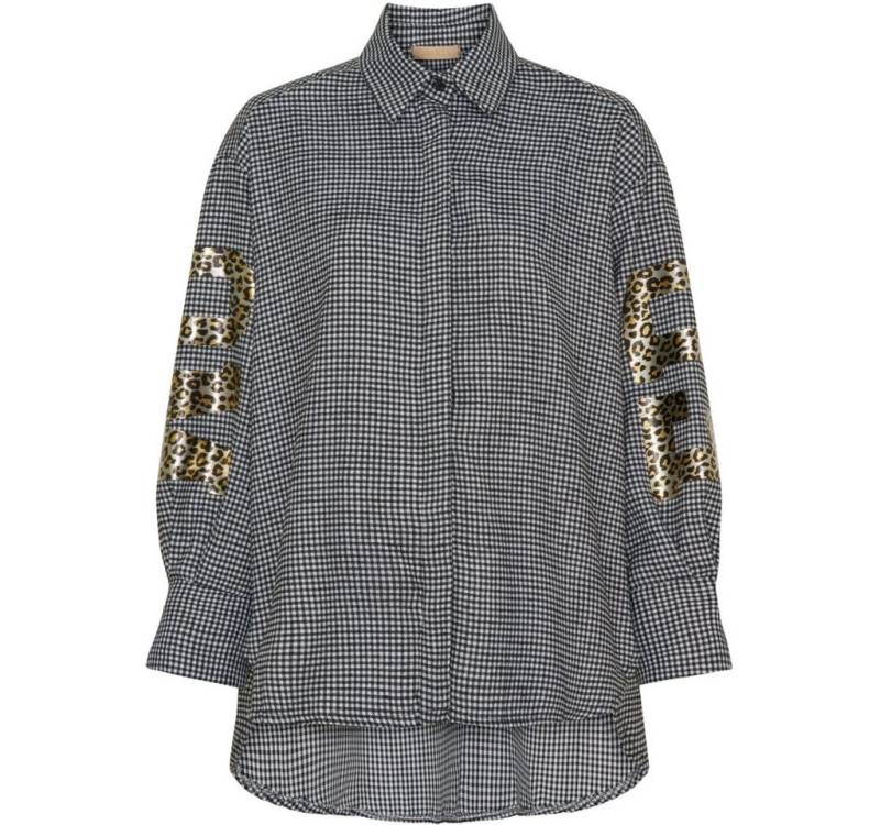 LaMarta Streifenhemd MARTA DU CHATEAU- Leopardenmuster & Karo-Oversize-Hemd von LaMarta