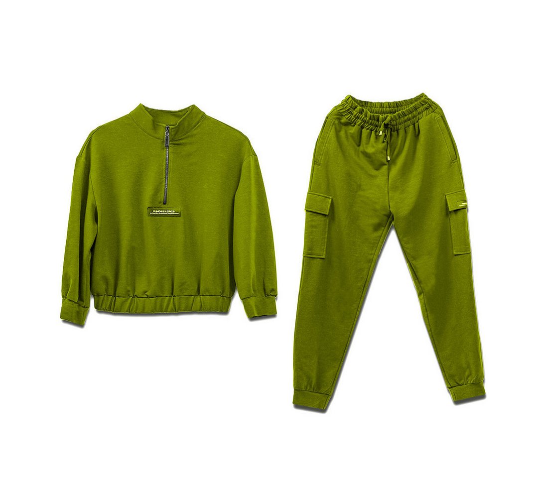 LaMarta Trainingsanzug Fleece-Trainingsanzug in Grün, Sportanzug für Fitness und Freizeit LaMarta Trainingsanzug Fleece-Trainingsanzug in Grün, Sportanzug für Fitness und Freizeit von LaMarta