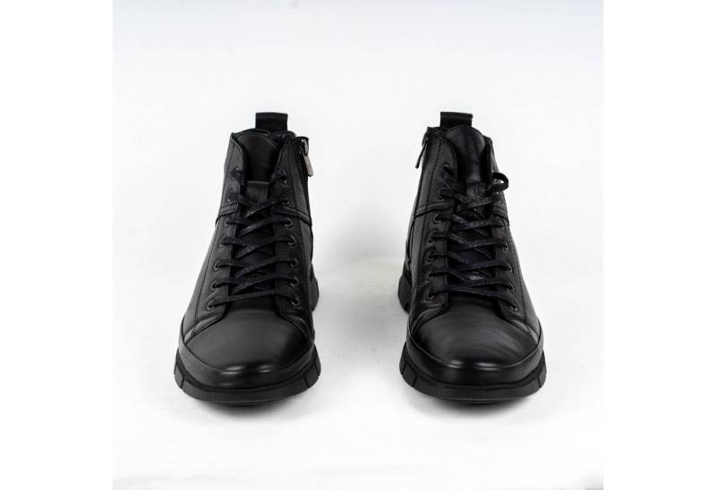 LaMarta herren ankle boots Schwarz- Leder Akzent Boots Ankleboots von LaMarta