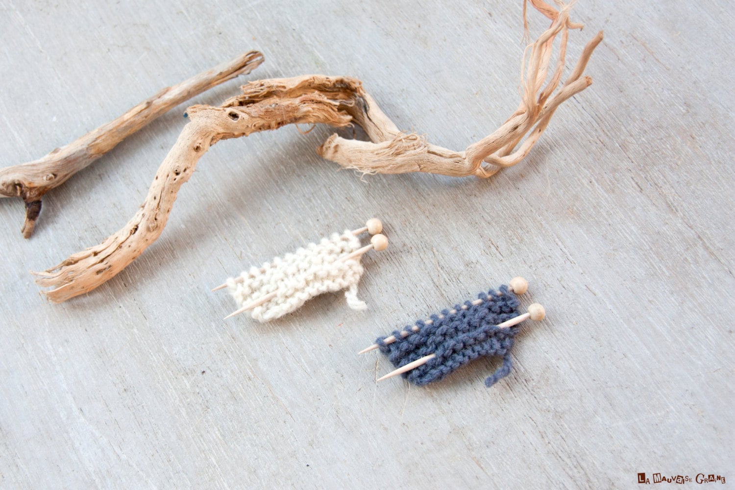 Gestrickte Brosche| Reine Lammwolle Aus Der Somme-Bucht | 100% Reine Wolle von LaMauvaiseGraine