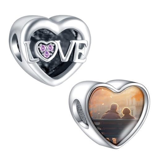 LaMenars 925 Sterling Silber Charm Personalisierte Foto Charms Fit Armbänder Halsketten Liebe Herz Benutzerdefinierte Bild Perlen Schmuck Mutter Geschenk Geburtstag für Frauen LaMenars 925 Sterling Silber Charm Personalisierte Foto Charms Fit Armbänder Halsketten Liebe Herz Benutzerdefinierte Bild Perlen Schmuck Mutter Geschenk Geburtstag für Frauen von LaMenars