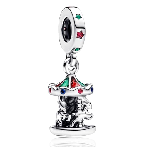 LaMenars Charms Carousel für Armbänder 925 Sterling Silber Beads Christmas Day Muttertag Geburtstag Jahrestag Schmuck für Damen LaMenars Charms Carousel für Armbänder 925 Sterling Silber Beads Christmas Day Muttertag Geburtstag Jahrestag Schmuck für Damen von LaMenars