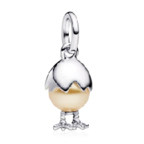 LaMenars Damen Charm Anhänger für Armbänd Eggshell Chipped Pearl with Zirconia 925 Sterling Silber Bead Women Charms Halskette,Schmuck Geschenk Weihnachten,Valentinstag,Muttertag von LaMenars