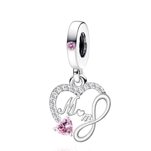LaMenars Damen Charm Anhänger für Armbänd Pink Mums Unlimited Love with Zirconia 925 Sterling Silber Bead Women Halskette,Schmuck Geschenk Weihnachten,Abschlusssaison,Valentinstag,Muttertag LaMenars Damen Charm Anhänger für Armbänd Pink Mums Unlimited Love with Zirconia 925 Sterling Silber Bead Women Halskette,Schmuck Geschenk Weihnachten,Abschlusssaison,Valentinstag,Muttertag von LaMenars
