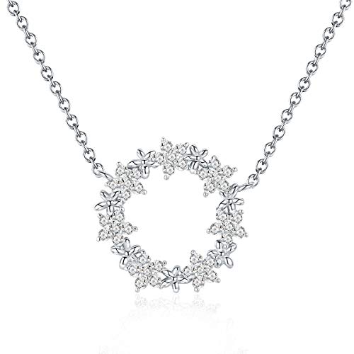 LaMenars Dazzling Starry Damen Fashion Halsketten 925 Sterling Silber mit Geschenkbox von LaMenars