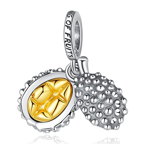 LaMenars Durian-Frucht baumeln Charm 925 Sterling Silber Perlen passend für Armbänder, Halloween Geburtstag Schmuck Geschenke Frauen Mädchen LaMenars Durian-Frucht baumeln Charm 925 Sterling Silber Perlen passend für Armbänder, Halloween Geburtstag Schmuck Geschenke Frauen Mädchen von LaMenars