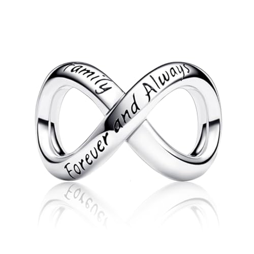 LaMenars Family Forever and Always Infinity Charm für Armbänd 925 Sterling Silber Bead Women Charms Mother's Day Birthday Anniversary Jewelry for Girls Wife LaMenars Family Forever and Always Infinity Charm für Armbänd 925 Sterling Silber Bead Women Charms Mother's Day Birthday Anniversary Jewelry for Girls Wife von LaMenars