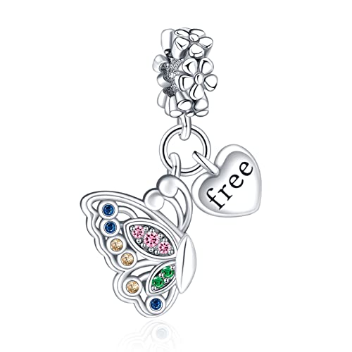 LaMenars Free Butterfly Charm for 925 Sterling Silver Für Frauen Armbänder Halsketten Dangle Anhänger für Weihnachten Valentinstag für Mädchen LaMenars Free Butterfly Charm for 925 Sterling Silver Für Frauen Armbänder Halsketten Dangle Anhänger für Weihnachten Valentinstag für Mädchen von LaMenars